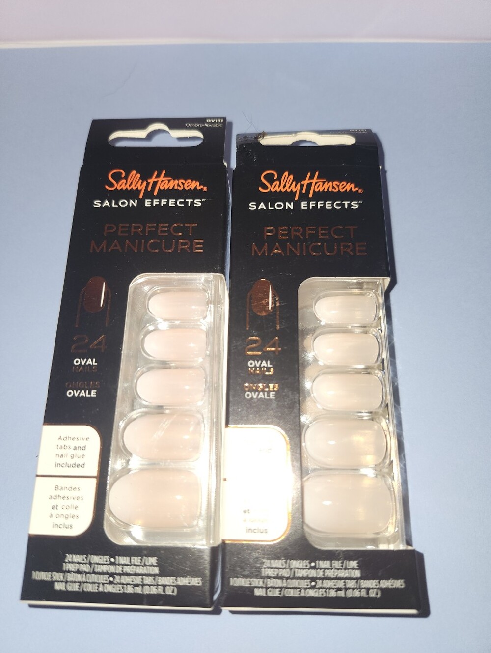 Sally Hansen Salon Effects Perfect Manicure Nude Oval Press-On Nails